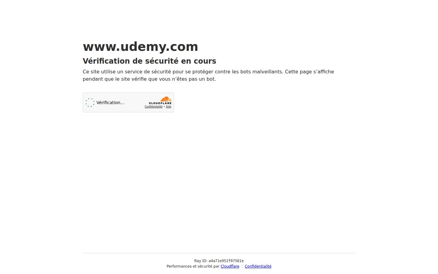 Page d'accueil de Udemy Canva
